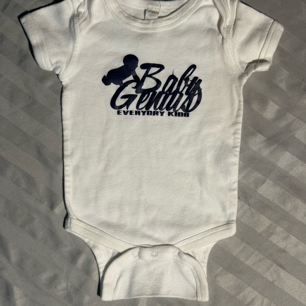 Baby Genius White Onesie